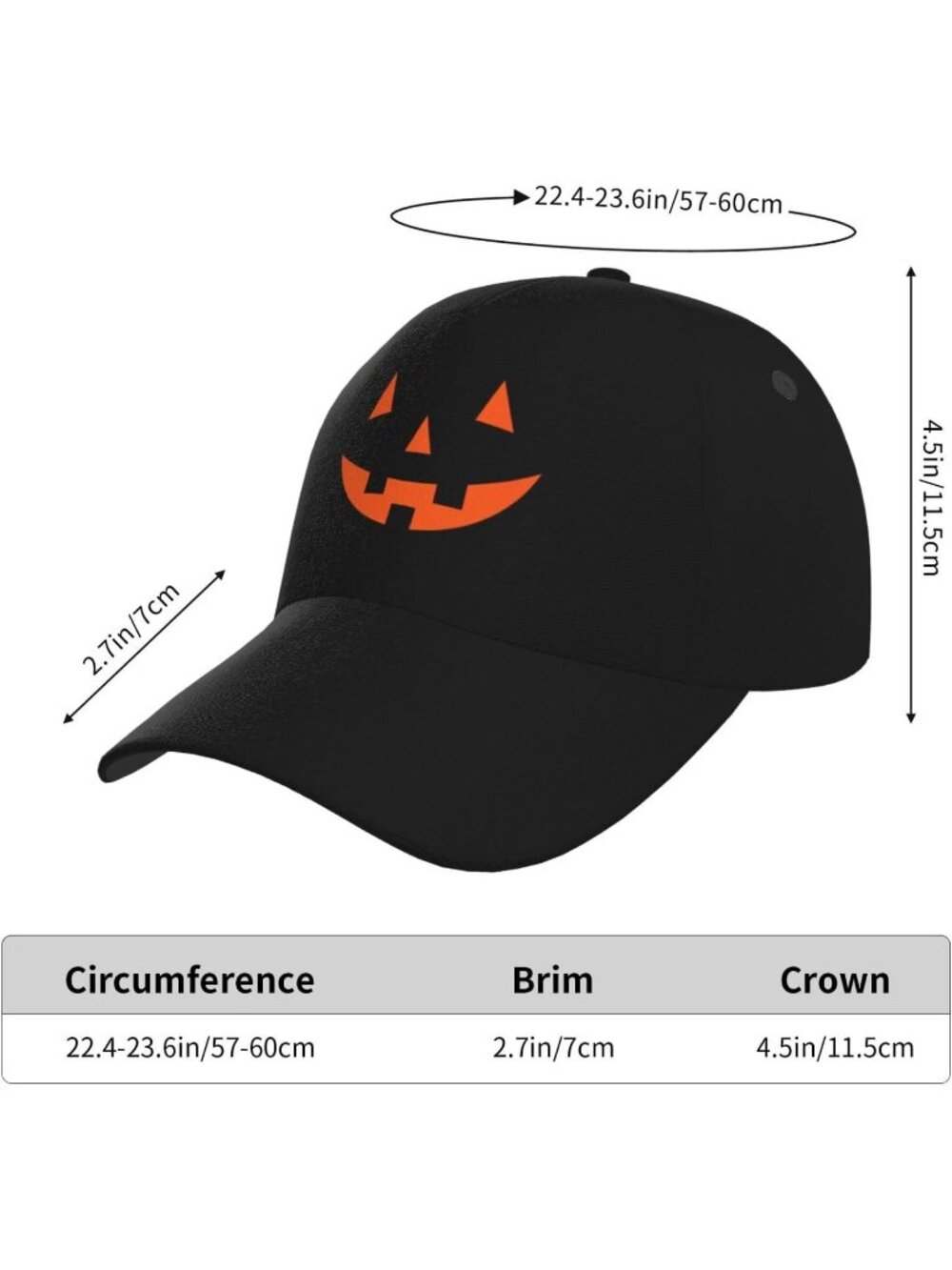 Unisex Halloween Red Eyes Rucker Adjustable Sportswear Distressed Baseball Cap - Picture 5 of 7